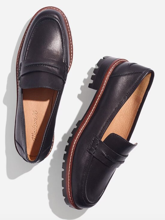 Madewell Shoes - Madewell Corinne Lugsole Loafers, Black, Size 10.5 NWOT